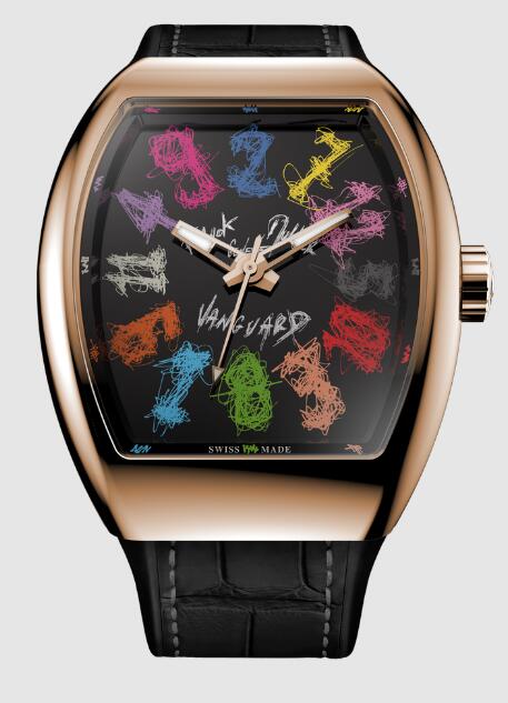 Franck Muller Vanguard Crazy Hours by Hom Nguyen Replica Watch Cheap Price V 45 CH HN COL DRM LTD (NR)